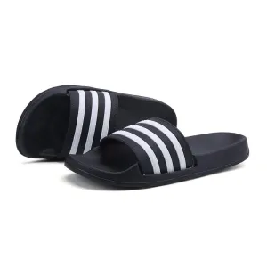 2018 New Summer Beach Slippers Men Women Fashion Stripe Flat Bath Home Slipers Male Shoes Summer Sandals Indoor Slippers Men