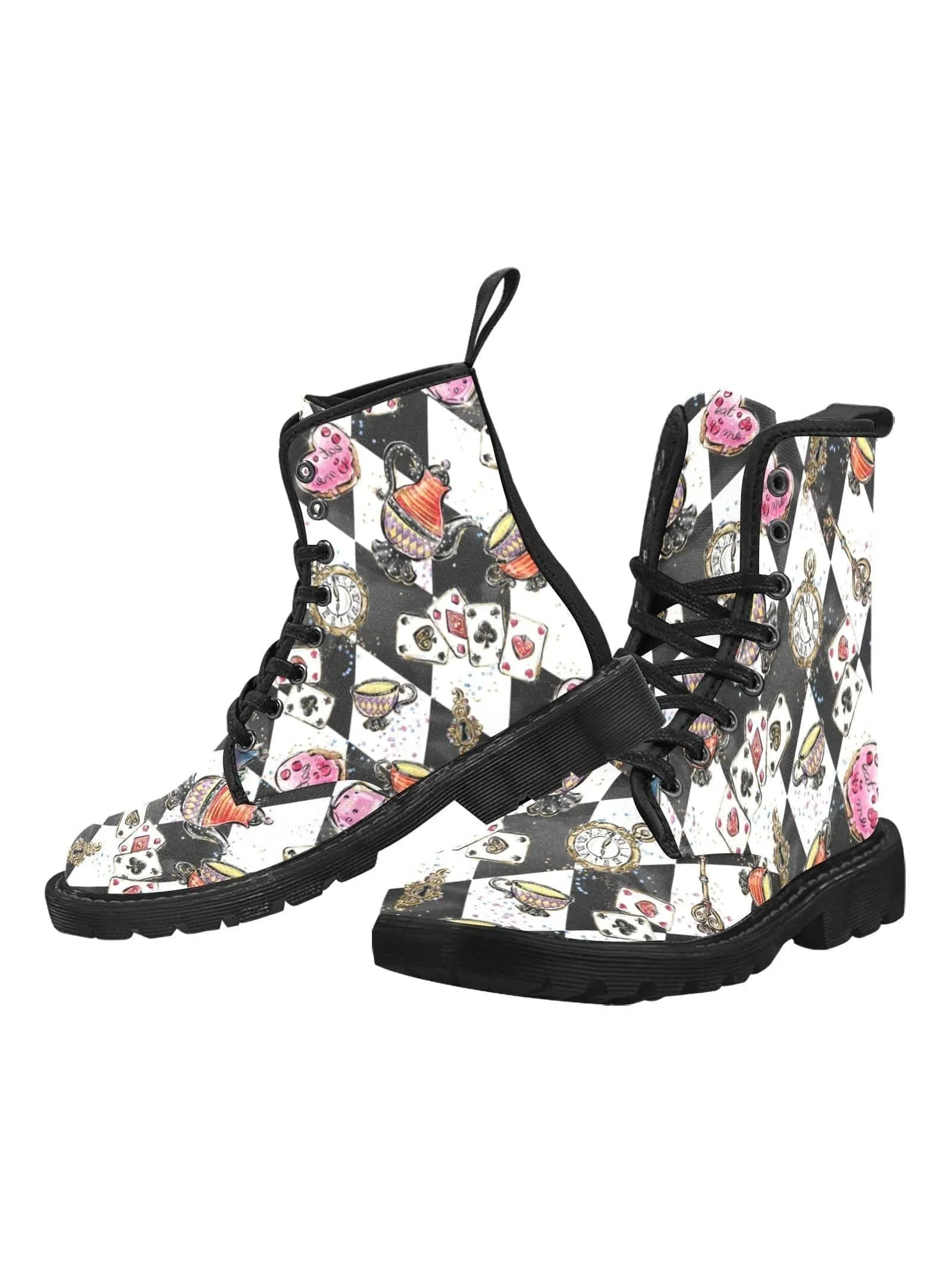 Alice Harlequin Combat Boots IN STOCK