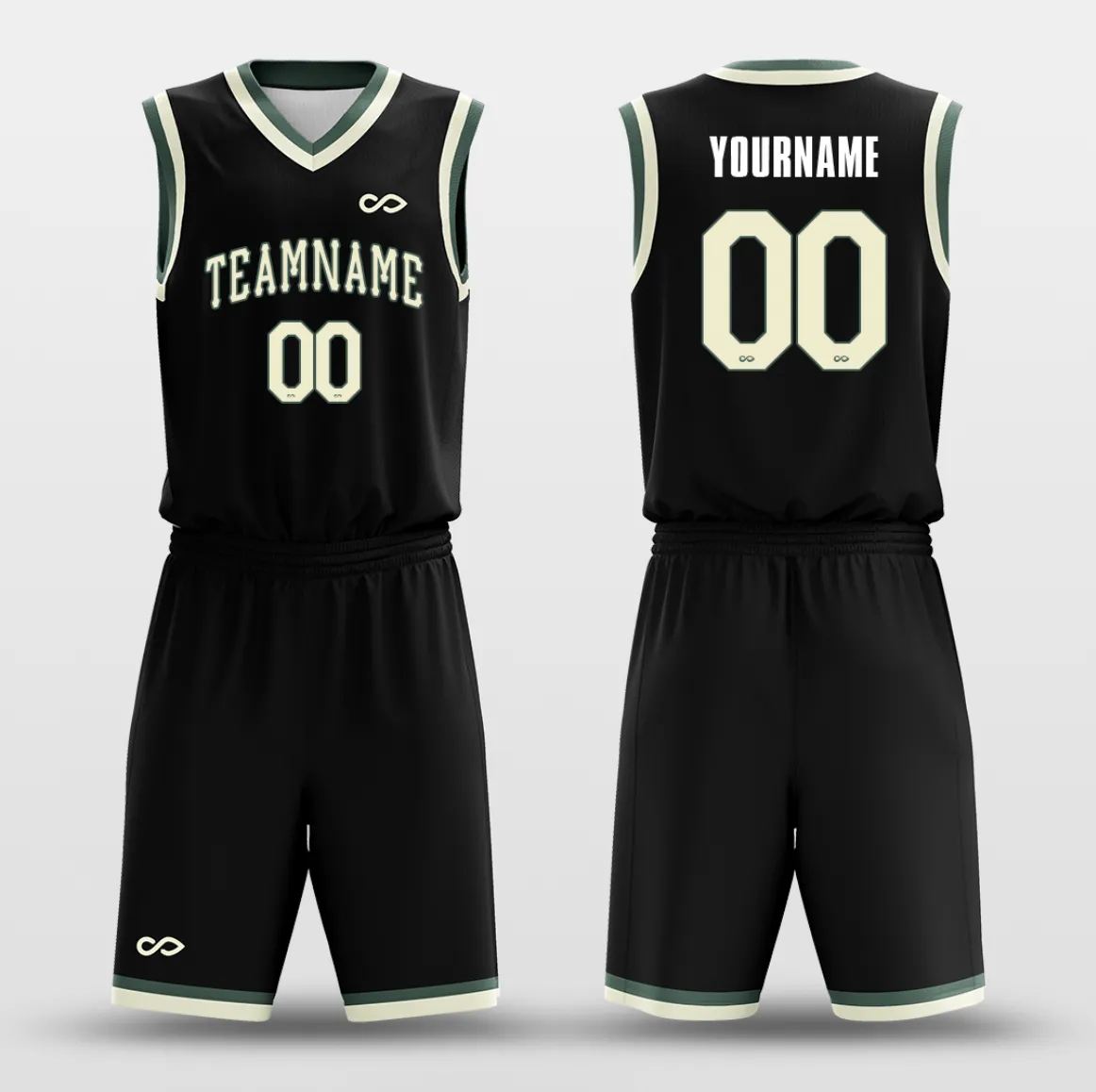 Black Khaki - Custom Basketball Jersey Design for Team