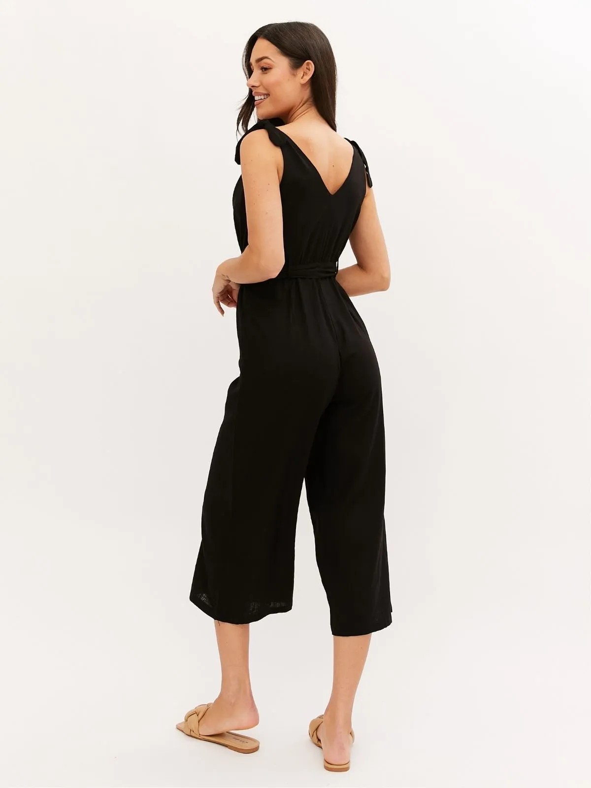 Blair Tie Strap Jumpsuit / Black