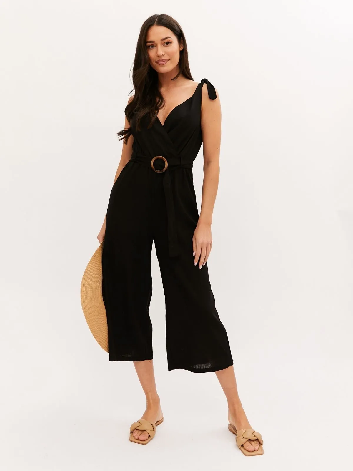 Blair Tie Strap Jumpsuit / Black