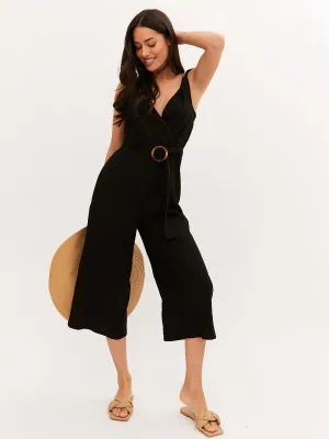 Blair Tie Strap Jumpsuit / Black