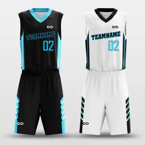 Blue Ice - Customized Reversible Basketball Jersey Set Design