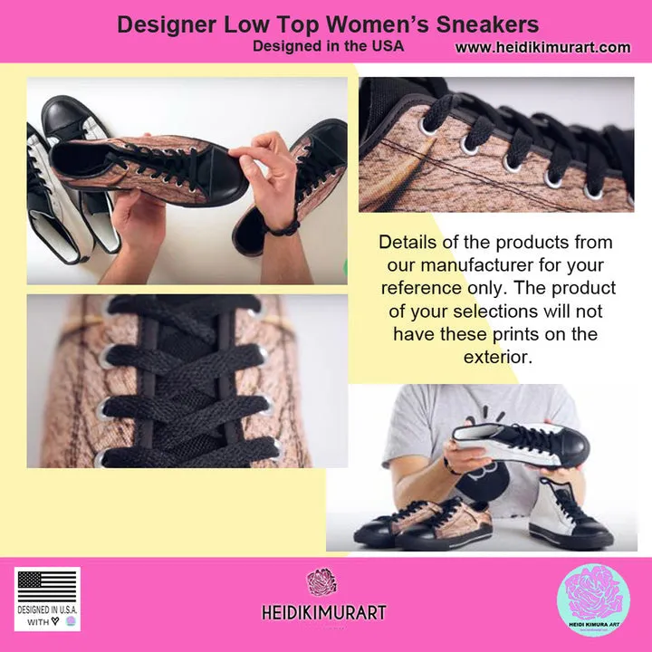 Brown Cheetah Print Women's Sneakers, Animal Print Best Tennis Casual Shoes For Women (US Size: 6-12)