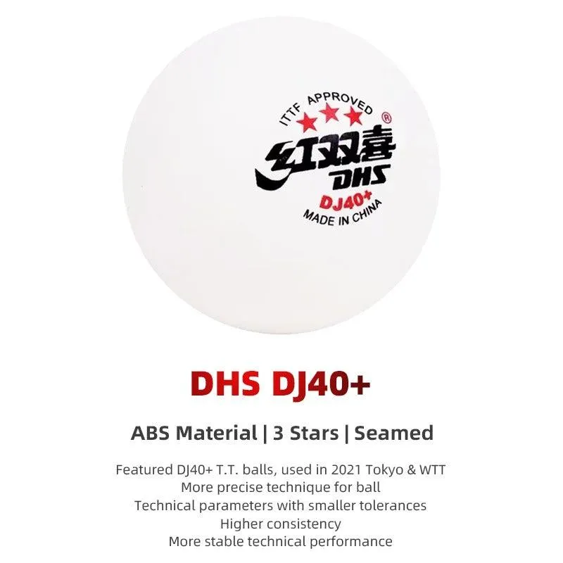 DHS DJ40  WTT Official 3 Star Table Tennis Ball