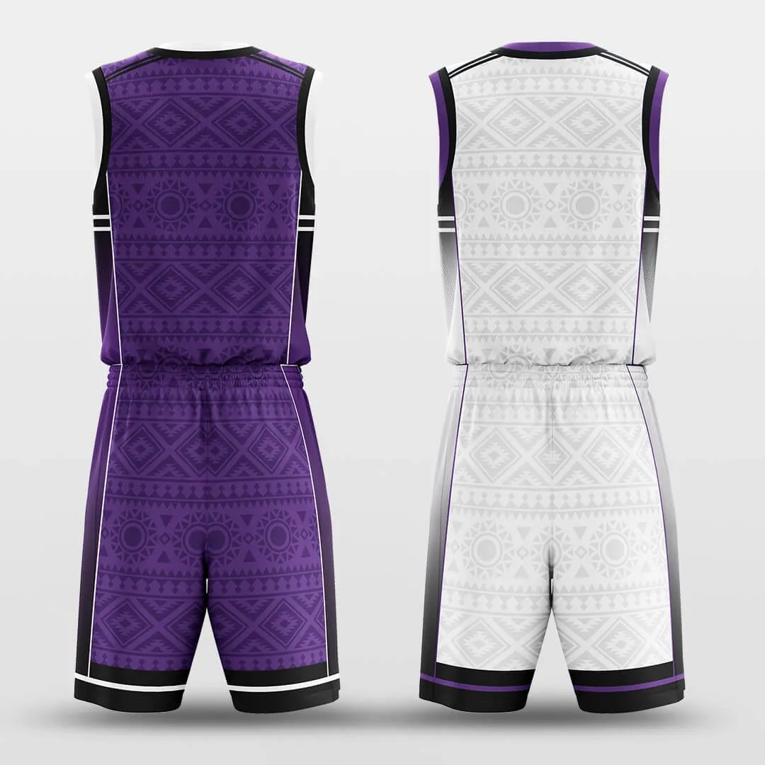 Geometric Patterns - Customized Reversible Basketball Jersey Set Design