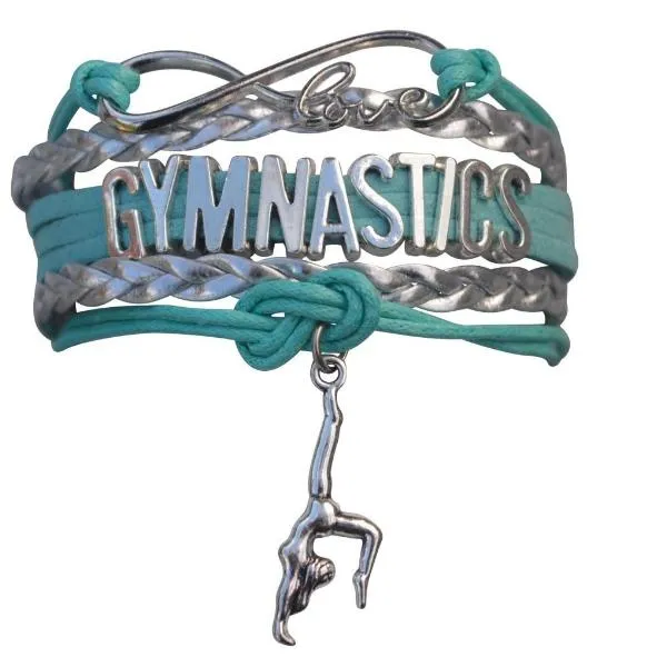 Girls Gymnastics Bracelet - Pick Charm