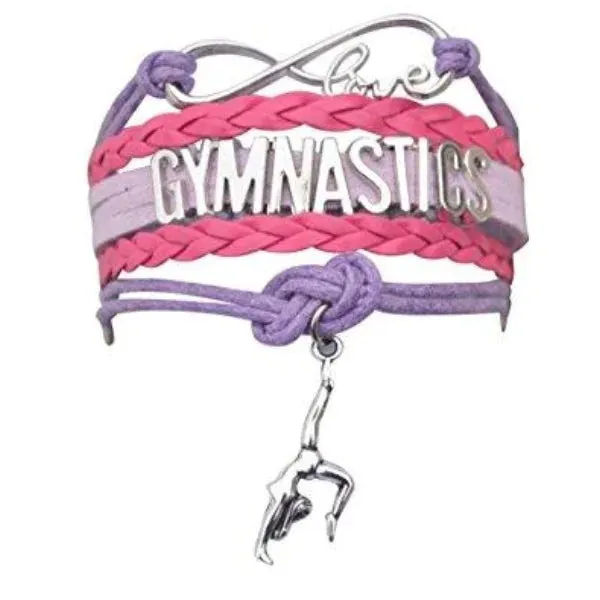 Girls Gymnastics Bracelet - Pick Charm