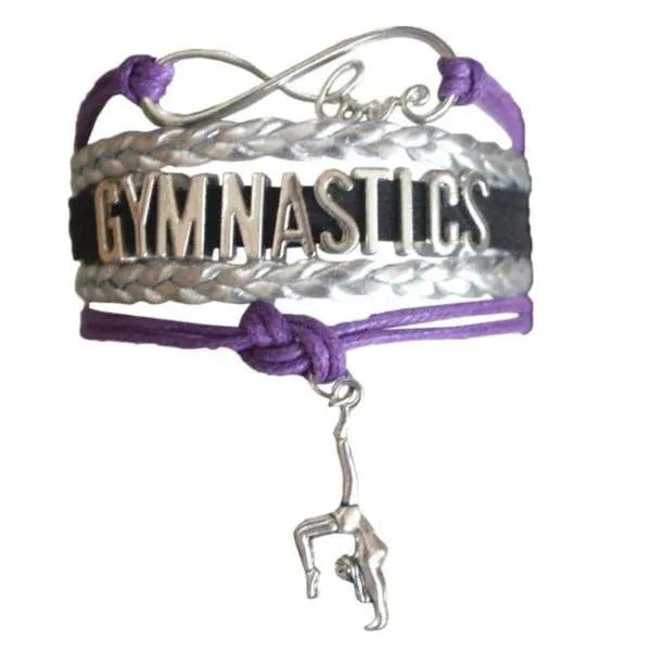 Girls Gymnastics Bracelet - Pick Charm