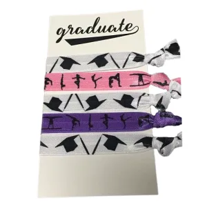 Graduation Gymnastics Hair Ties Set