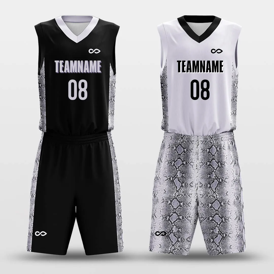 Grey Snake - Customized Reversible Basketball Jersey Set Design