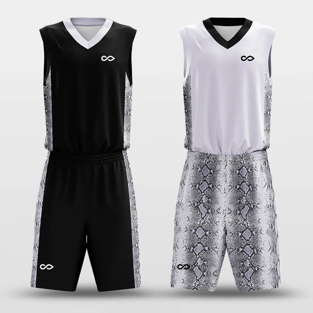 Grey Snake - Customized Reversible Basketball Jersey Set Design