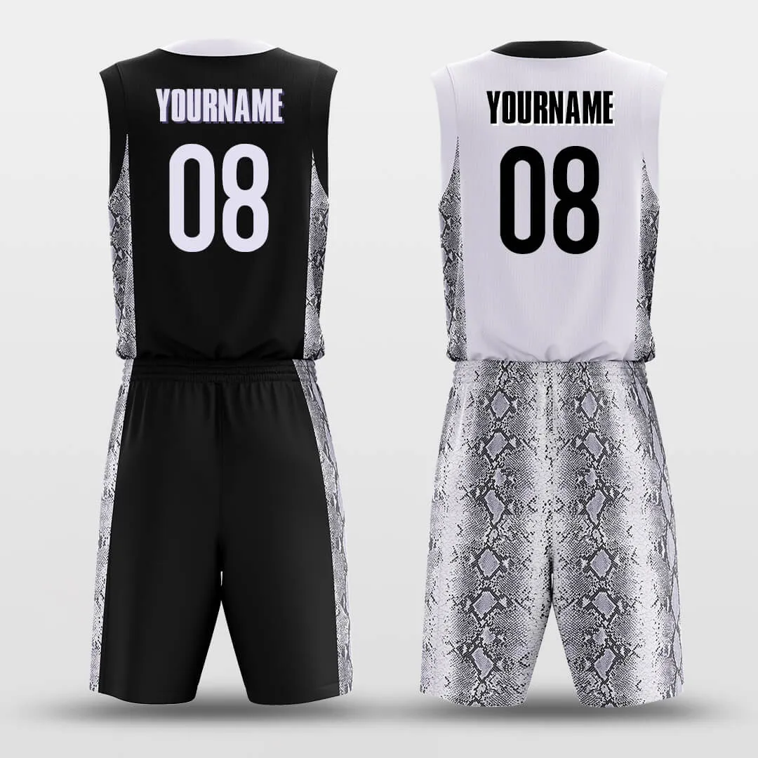 Grey Snake - Customized Reversible Basketball Jersey Set Design