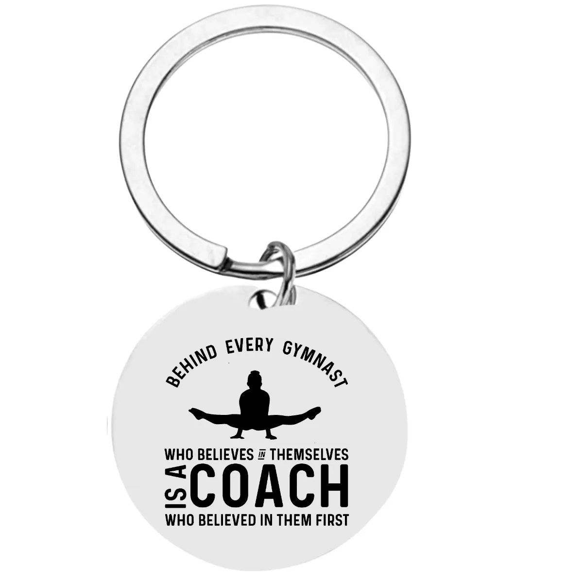 Gymnastics Coach Keychain - Believe In Yourself