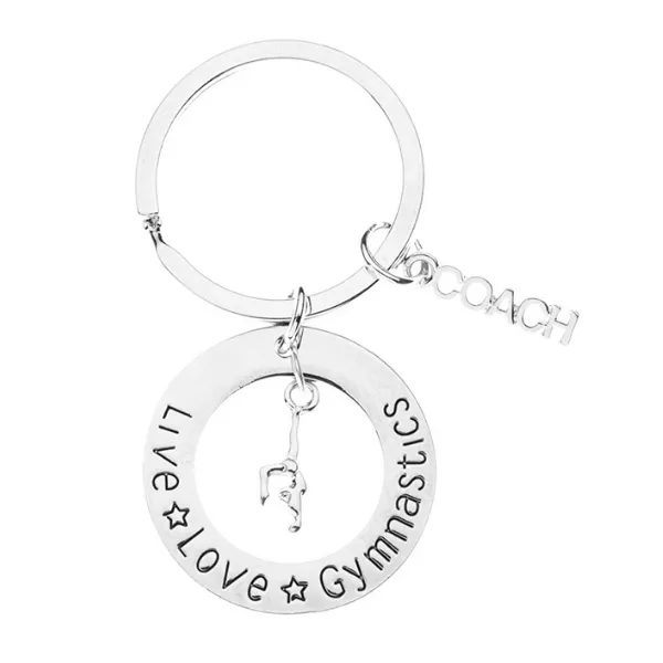 Gymnastics Coach Keychain