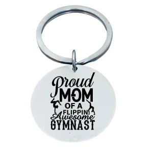 Gymnastics Mom Keychain