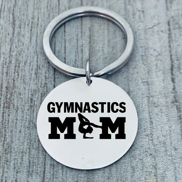 Gymnastics Mom Keychain