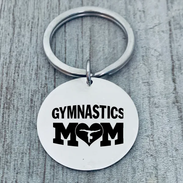 Gymnastics Mom Keychain