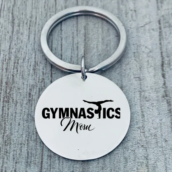 Gymnastics Mom Keychain