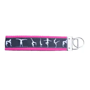 Gymnastics Wristlet Keychain