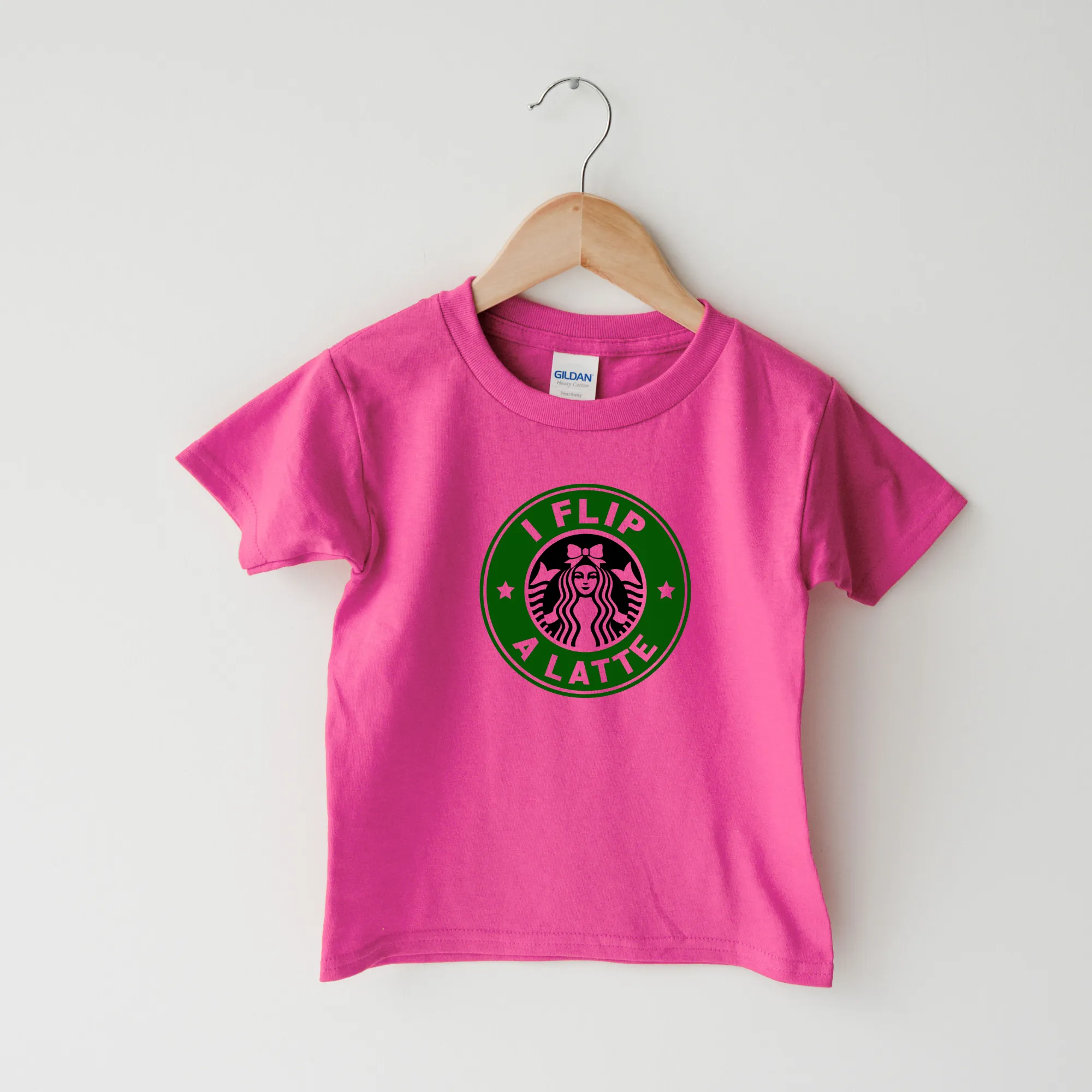 I Flip A Latte | Gymnastics Shirt for Girls