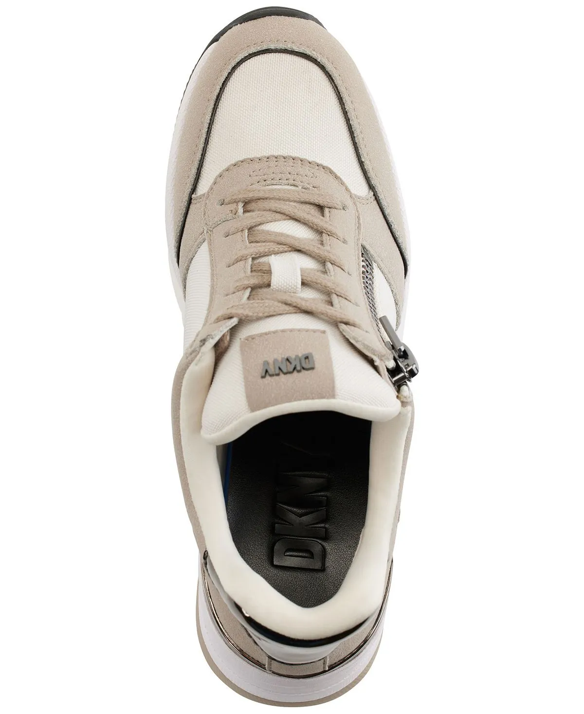 Kaden Lace-Up Zip Wedge Sneakers DKNY