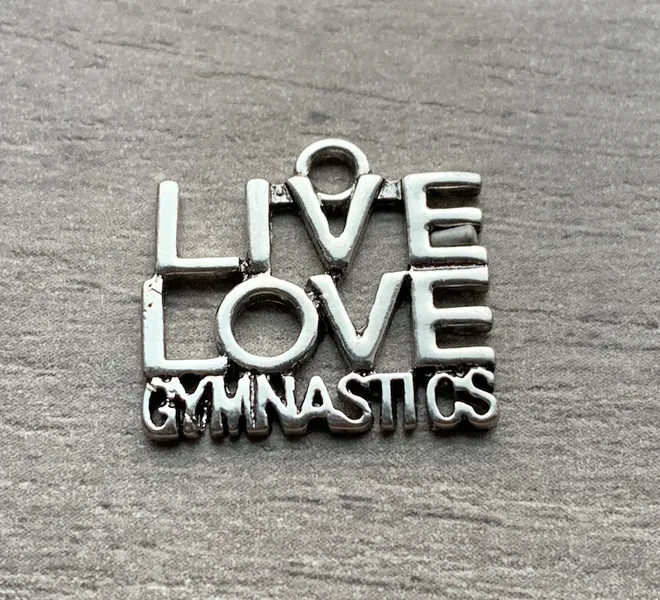 Live Love Gymnastics Charm