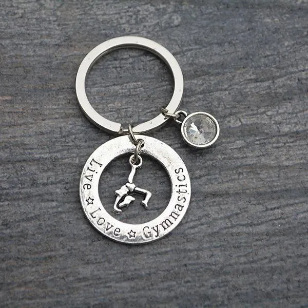 Live Love Gymnastics Keychain