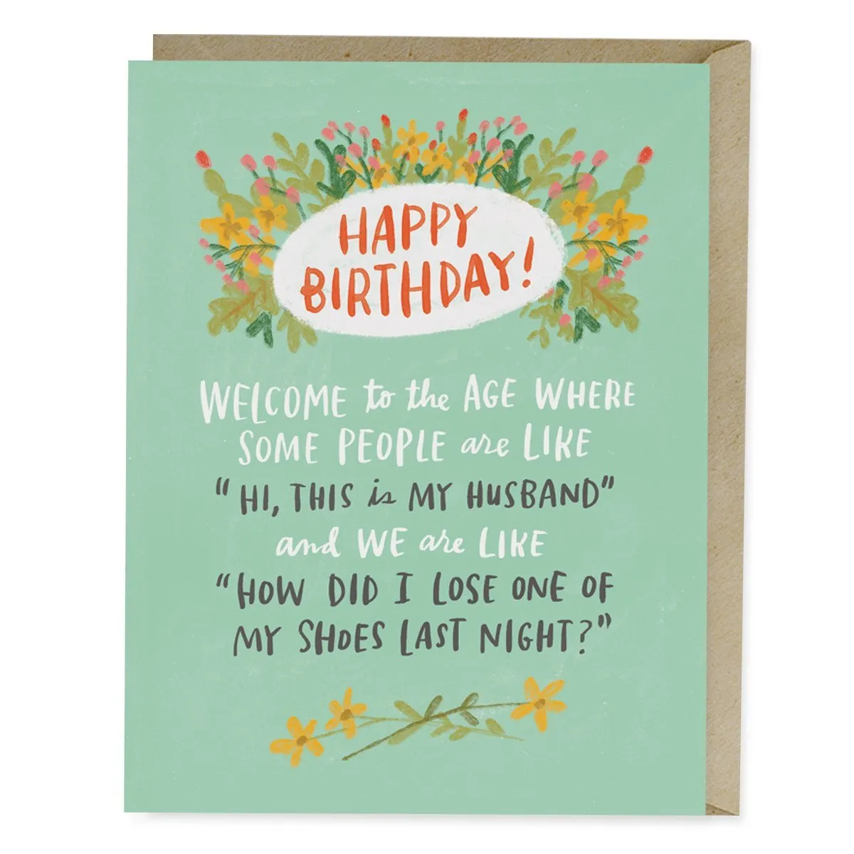 Losing Shoes Birthday Card