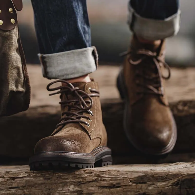 Men's High Top Leather Boots