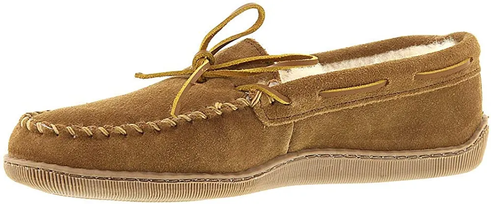 Minnetonka Men's Sheepskin Hardsole Moc