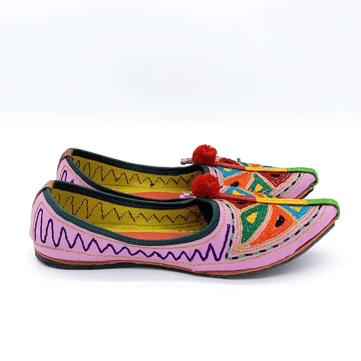 Pink City Handcrafted Harem House Slippers