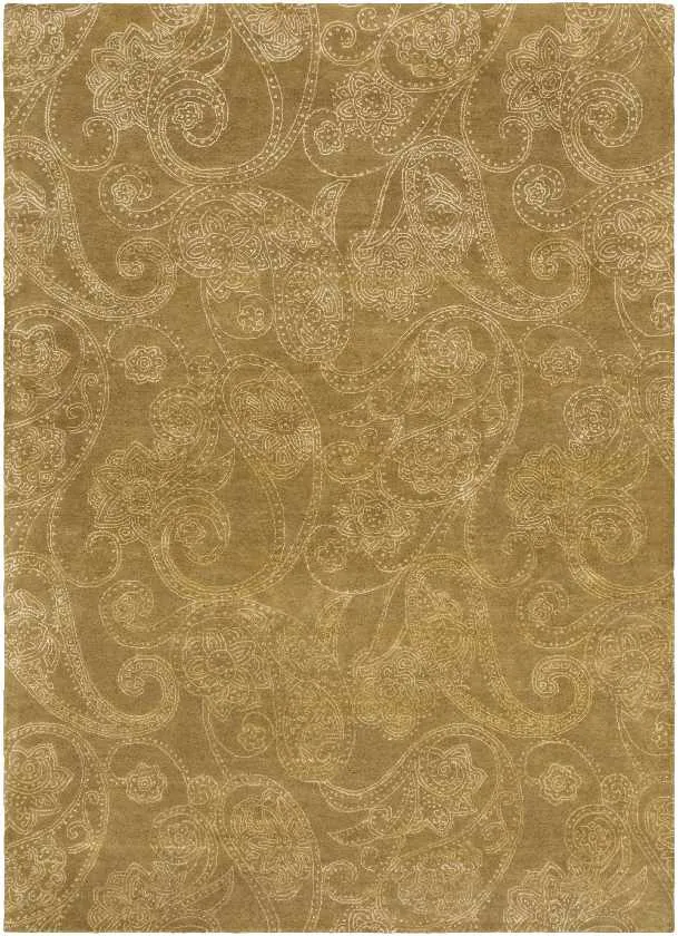 Pomdeer Transitional Tan/White Area Rug