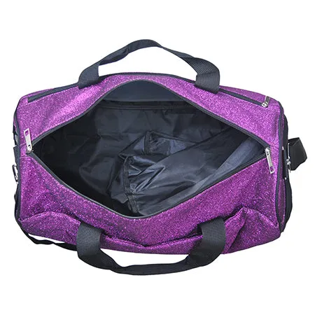 Purple Glitter NGIL Gymnastics Dance and Cheer Duffle Bags