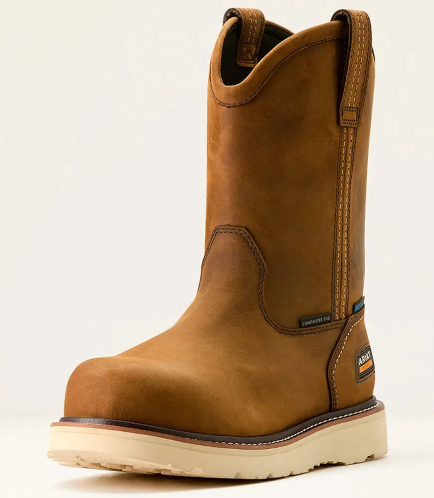 Rebar Wedge Pull-On H2O CT in Distressed Brown by Ariat