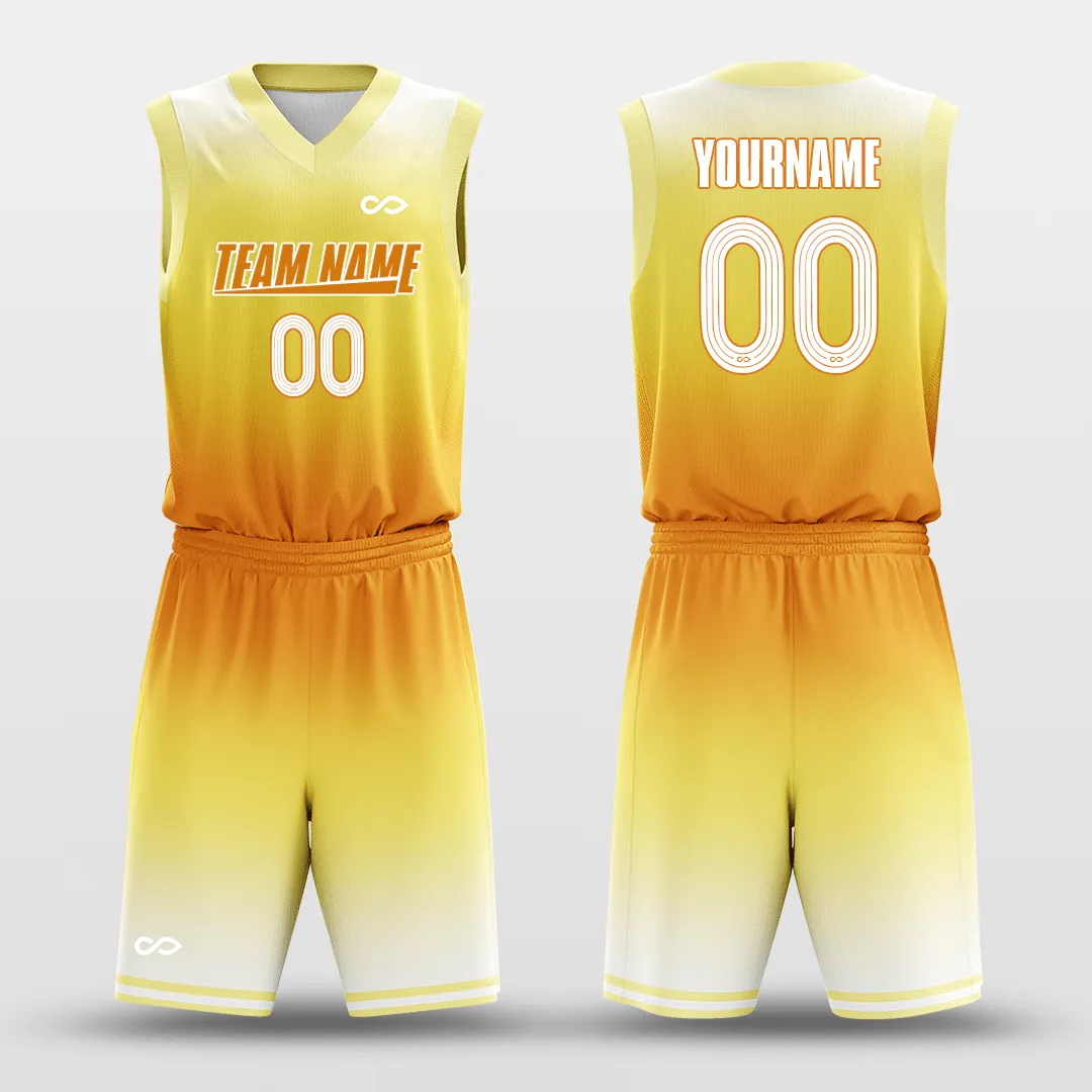 Rising Sun - Customized Basketball Jersey Design Yellow