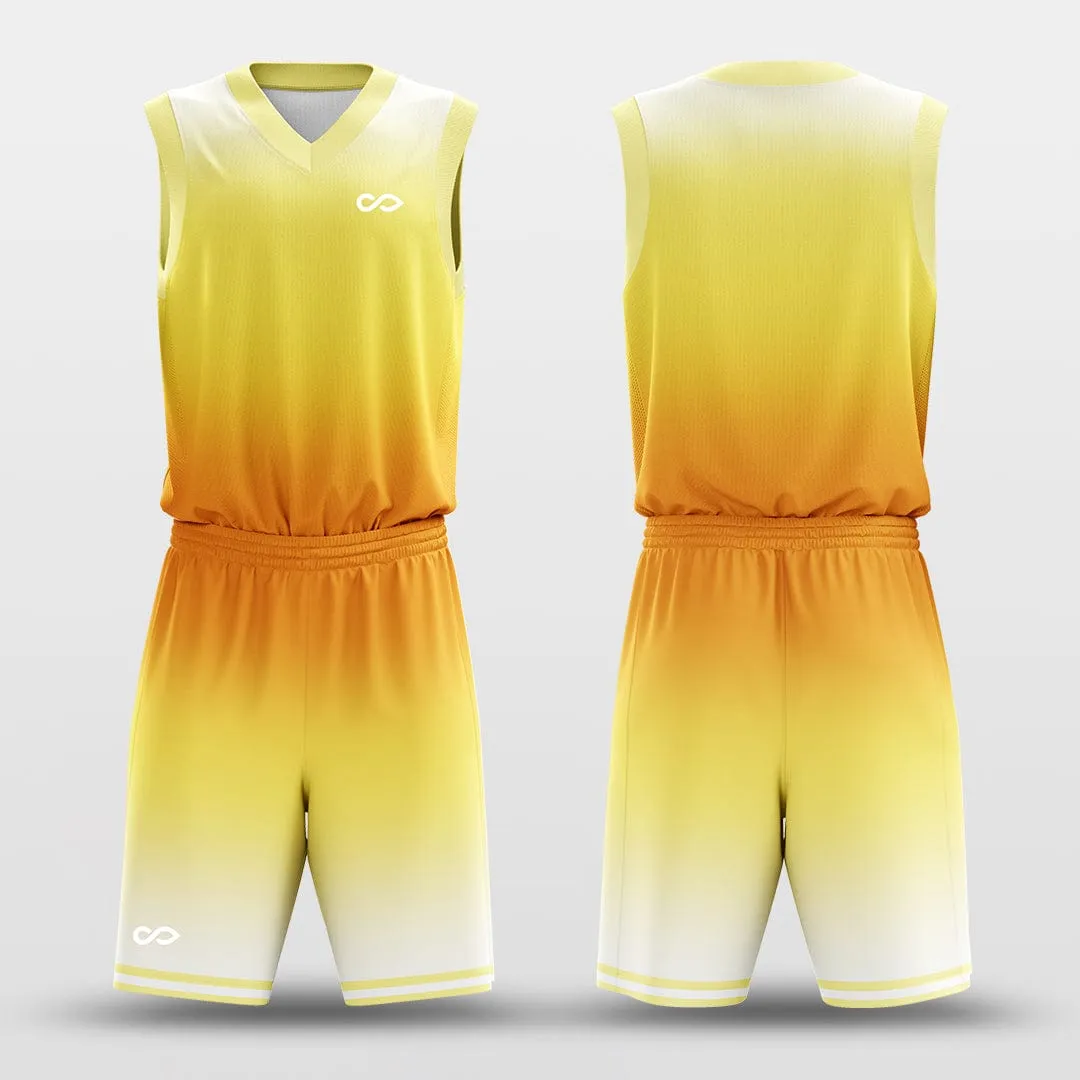 Rising Sun - Customized Basketball Jersey Design Yellow