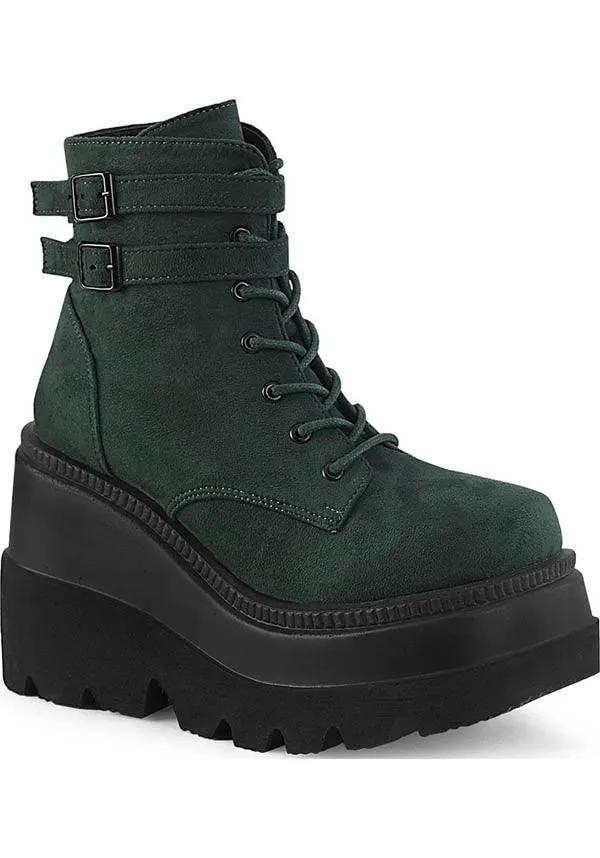 SHAKER-52 [Emerald] | PLATFORM BOOTS [PREORDER]