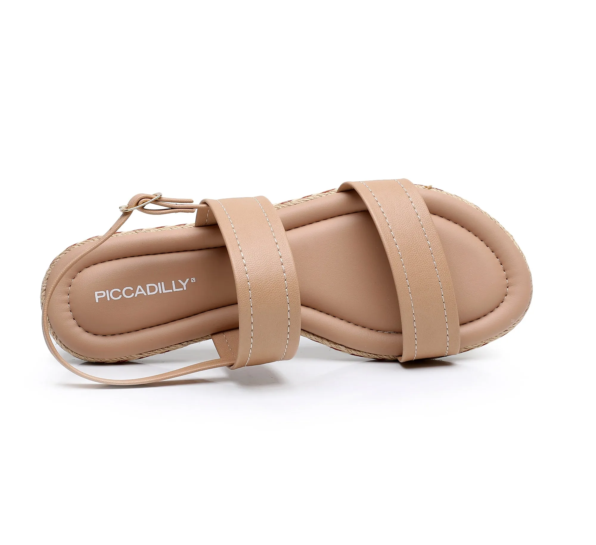 Slip-On Flats with Braided Strap - Nude (404.045)