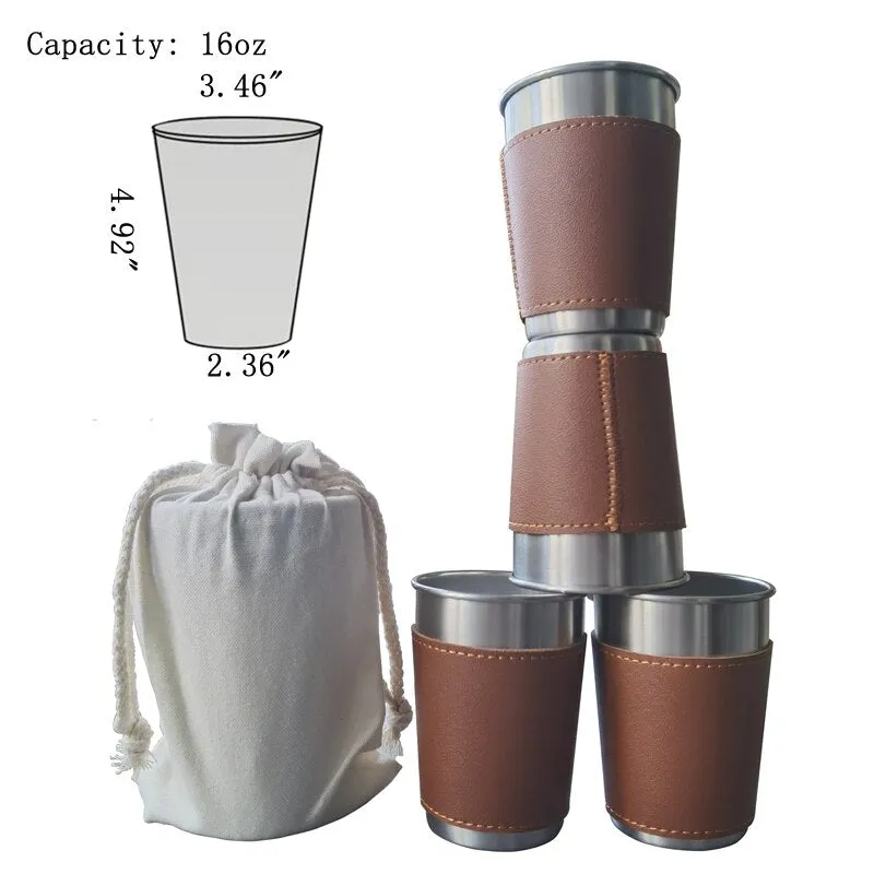 Travel Cups Set Stainless Steel