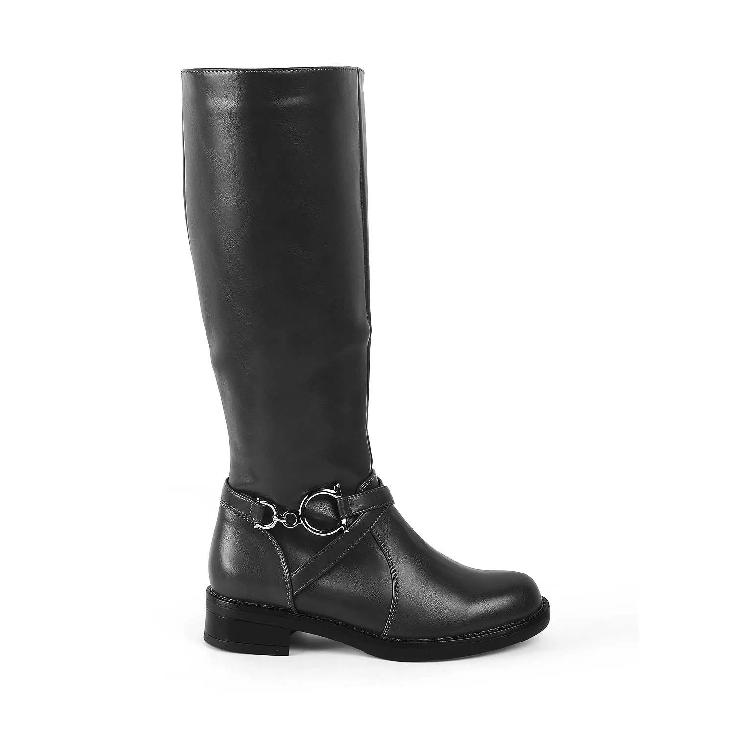 Tresmode Luc Black Women's Knee-length Boots