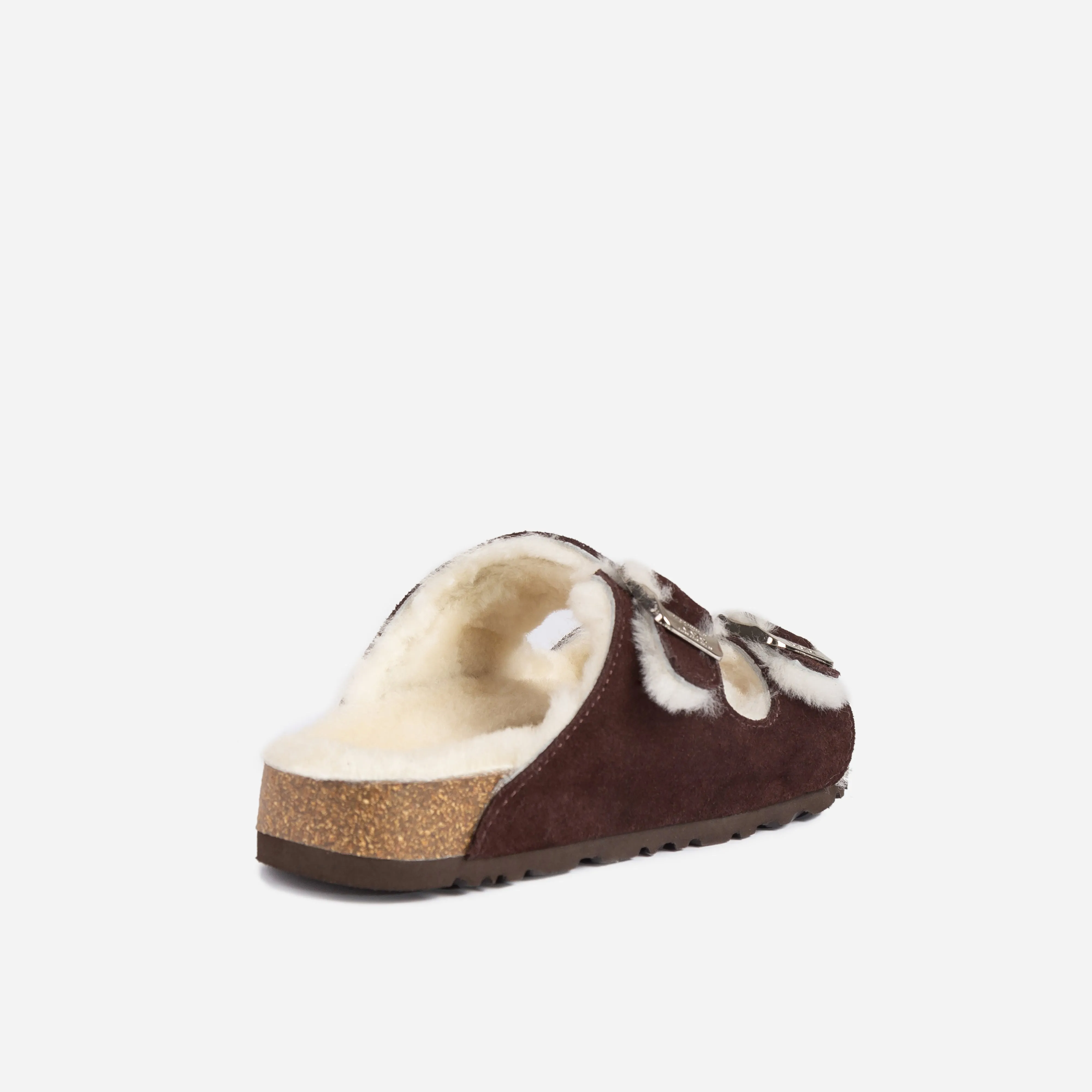 UGG Aussie Shearling Buckled Sandals