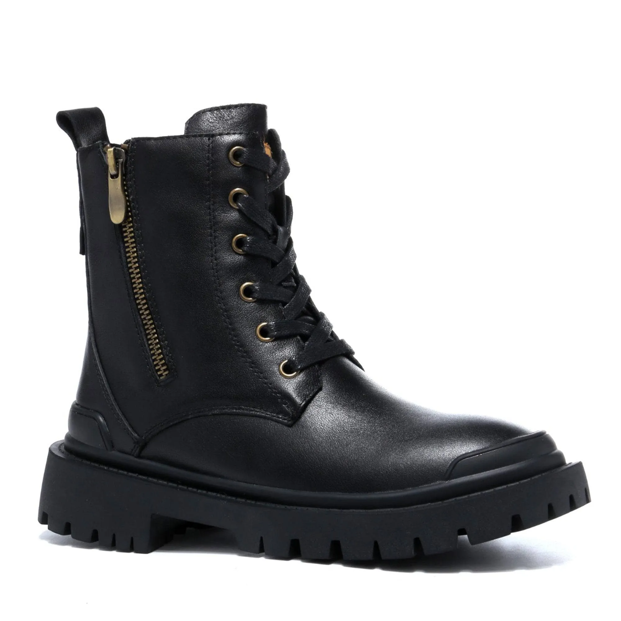 UGG Ivanna Laced Up Leather Boots