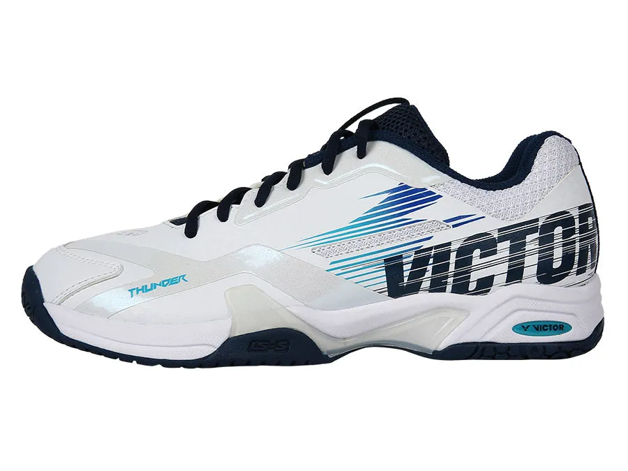 Victor Thunder-AB Badminton Court Shoe [Brilliant White/Blueprint]