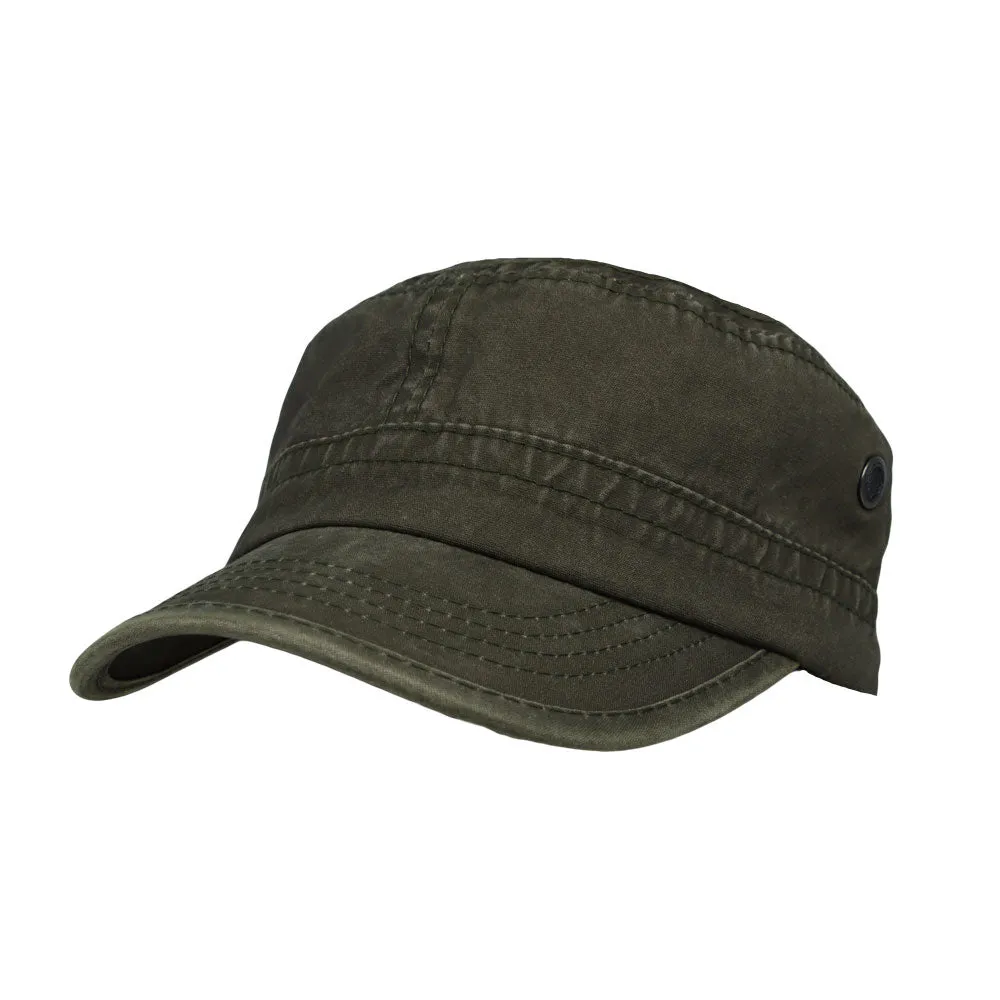 Washed Cotton Cadet Cap Vintage Military Army Hat Mens Womens YZ40122