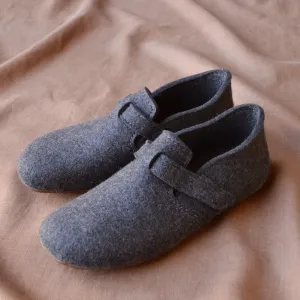 Wool Felt House Shoes - Everest Focus - Anthracite (Adults 36-42)